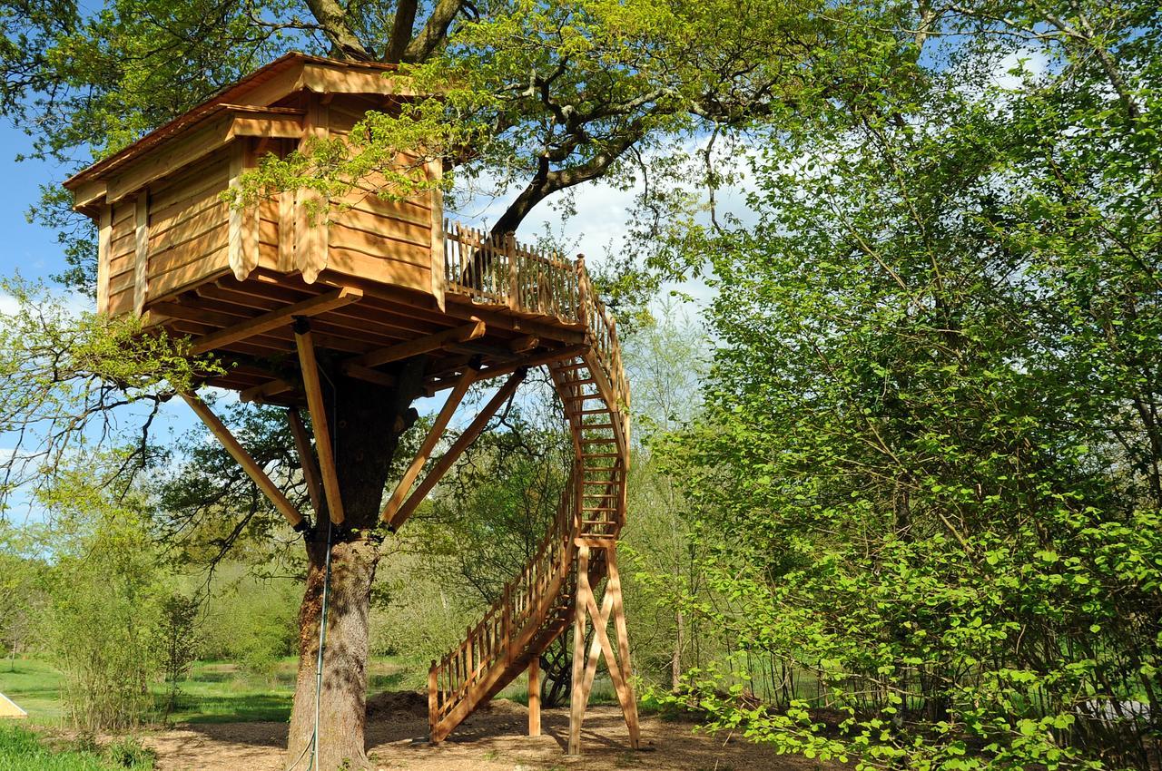 La Cabane du Vieux Chêne Susmiou Extérieur photo
